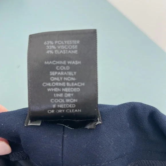 Ann Taylor Modern Navy Dress Pant Sz 6P - Picture 4 of 4